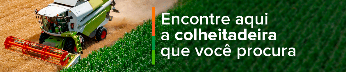 Encontre aqui a colheitadeira que você procura